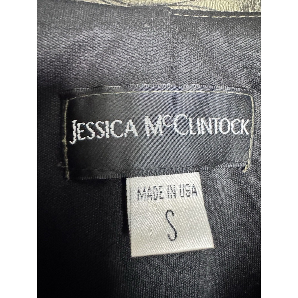Vintage Jessica McClintock‎ Olive Green Suede Satin Blazer Jacket Size Small USA - Picture 2 of 9